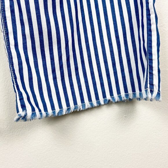 GB GIRLS | Blue & White Striped Wide Leg Pants Girls 16 - Picture 7 of 8